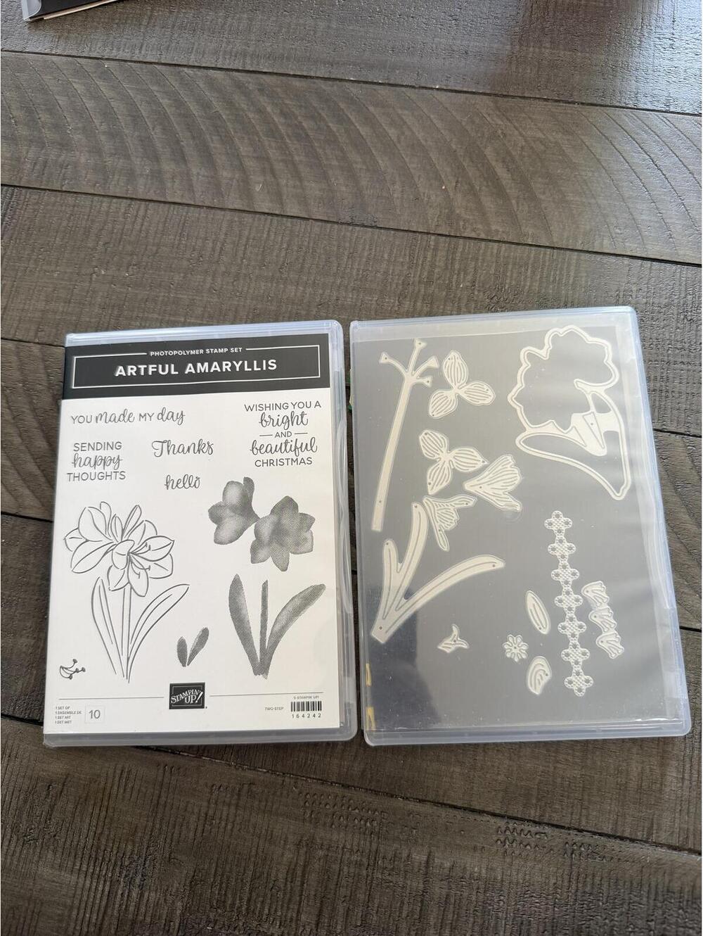 Stampin’ Up Artful Amaryllis stamp set with Artful Amaryllis Dies die cut set